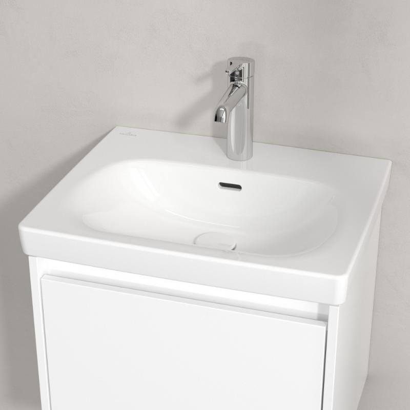Lavoar suspendat Villeroy&Boch Skyla 55 cm, CeramicPlus, alb alpin